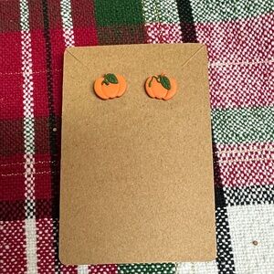 Pumpkin Shaped Earrings studs